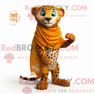 Rust Cheetah mascot costume...