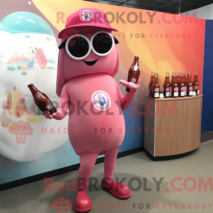 Różowa butelka ketchupu...