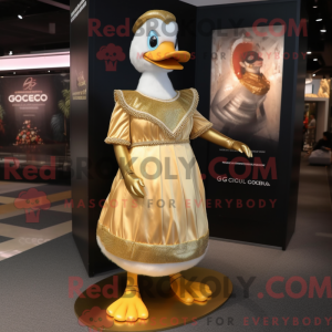Maskottchenkostüm Gold...