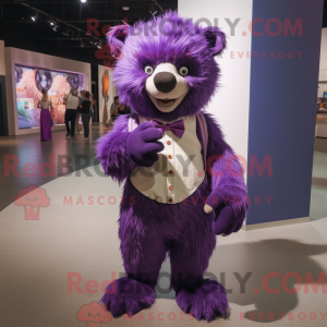 Maskotka Purple Sloth Bear...