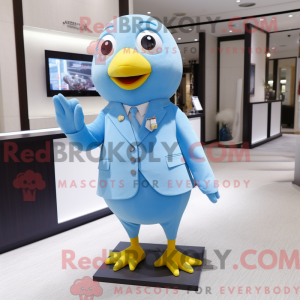 Sky Blue Canary mascot...