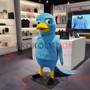 Sky Blue Canary mascot...