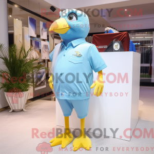 Sky Blue Canary mascot...