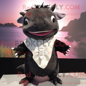 Sort Axolotls maskot...