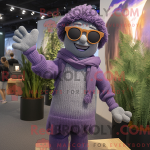 Lavendel Juggle maskot...