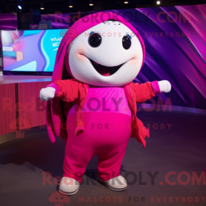 Magenta hvalmaskotkostyme...