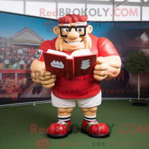 Red Strongman mascot...