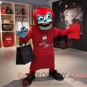 Red Undead mascot costume...