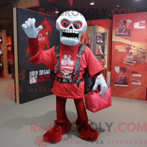 Red Undead mascot costume...