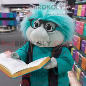 Teal Guinea Pig mascot...