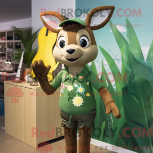 Olive Deer maskot drakt...