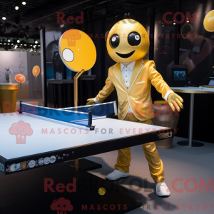 Gold Ping Pong Table mascot...