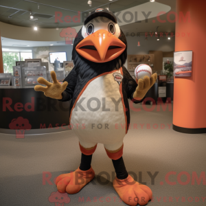 Peach Crow mascot costume...