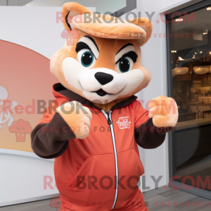 Peach Puma mascot costume...