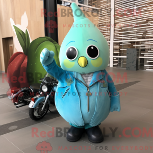 Turkis pære maskot kostume...