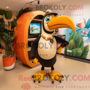 Tan Toucan maskotdraktfigur...