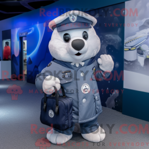 Navy Ice mascot costume...