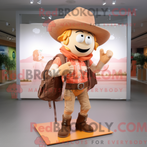 Peach Cowboy Maskottchen...
