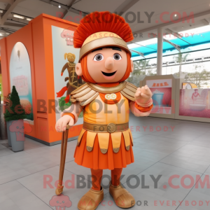 Peach Roman Soldier mascot...