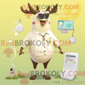 Cream Elk maskot...
