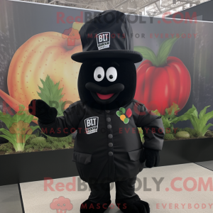 Black Beet mascot costume...