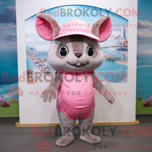 Pink Chinchilla maskot...