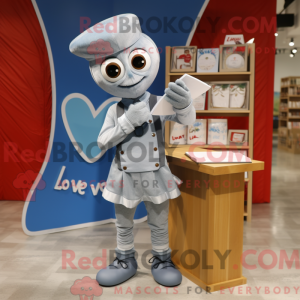 Silver Love Letter mascot...