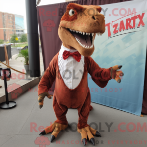 Rust T Rex Maskottchen...