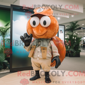 Peach Hermit Crab mascot...