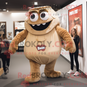 Tan Steak mascot costume...