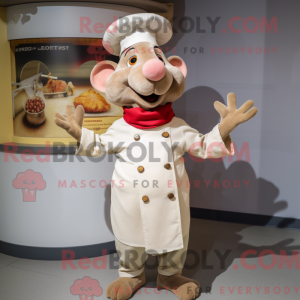 Beige Ratatouille mascot...