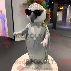 Gray Parrot mascot costume...