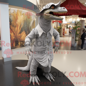Personaggio mascotte grigio...