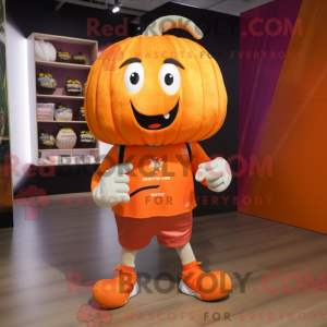 Pumpkin mascot costume...
