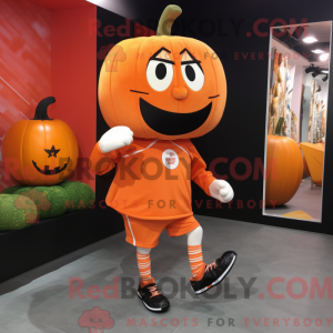 Pumpkin mascot costume...