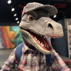 Silver Coelophysis mascot...