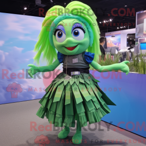 Green Betta Fish mascot...