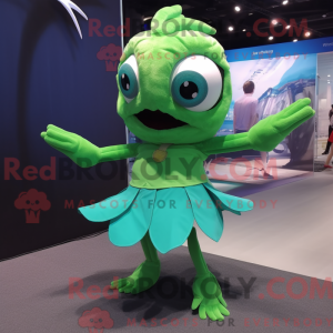Green Betta Fish mascot...