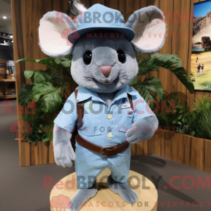 Himmelblå Chinchilla maskot...