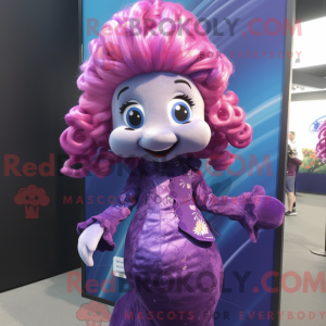 Purple Mermaid mascot...