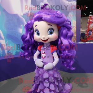 Purple Mermaid mascot...