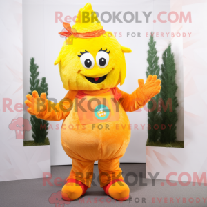 Yellow Orange mascot...