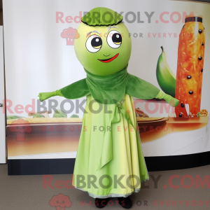 Olive Sushi mascot costume...