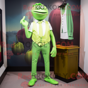 Lime Green Attorney mascot...