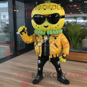 Gul vandmelon maskot...