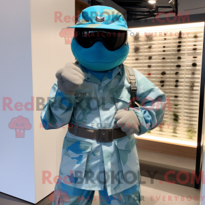 Cyan Marine Recon mascot...