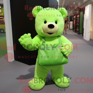 Postava maskota Lime Green...