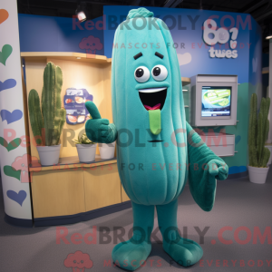 Teal Celery Maskottchen...