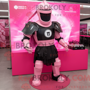 Pink Spartan Soldier mascot...