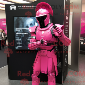 Pink Spartan Soldier mascot...